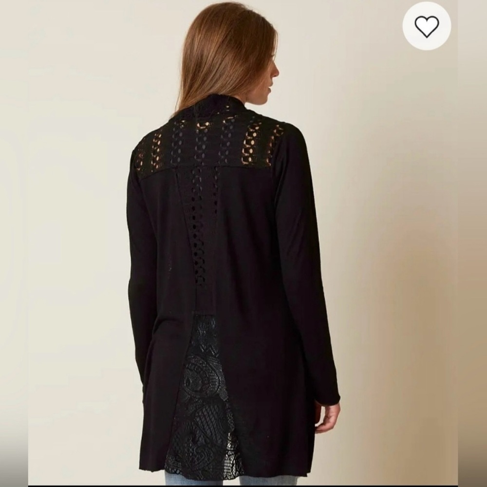 ❤️BKE BOUTIQUE❤️Black Cardigan - Picture 3 of 7